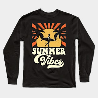 Summer Vibes T Shirt For Women Men Long Sleeve T-Shirt